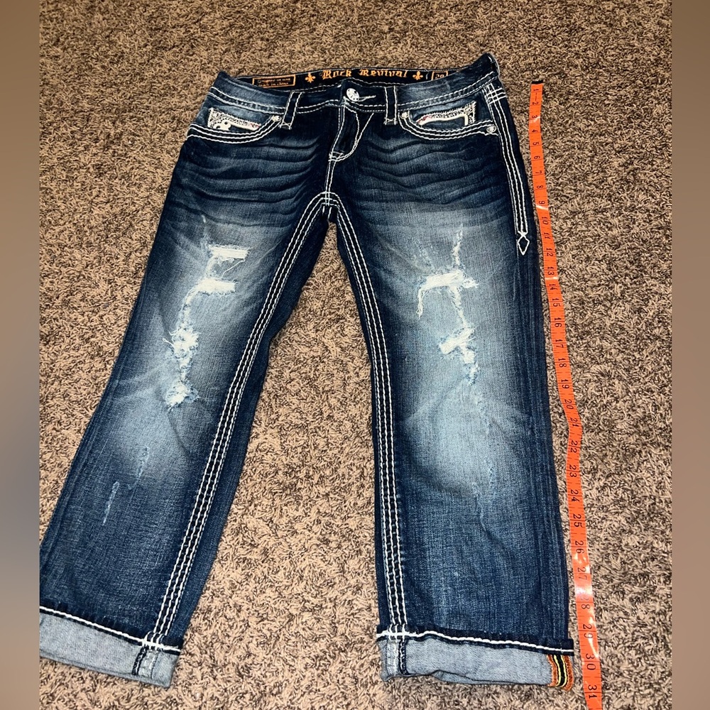 Women’s Rock Revival denim capris